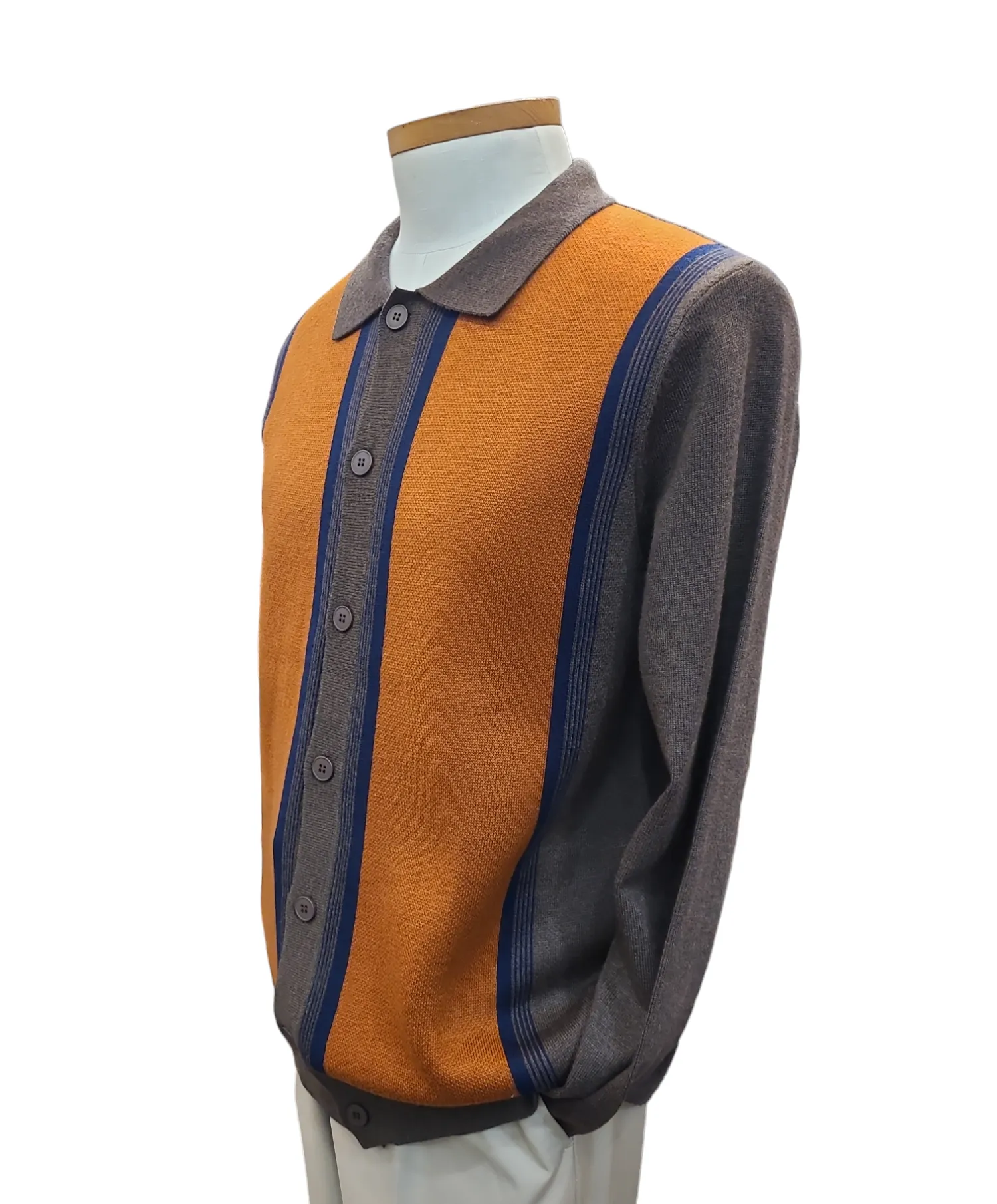 Cigar wool blend Italian Knit Style Sweater