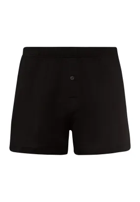 Cotton Sporty Button Fly Cotton Boxer | Black 73505-199