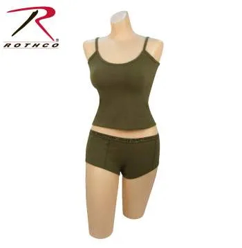 Olive Drab "Booty Camp" Booty Shorts & Tank Top