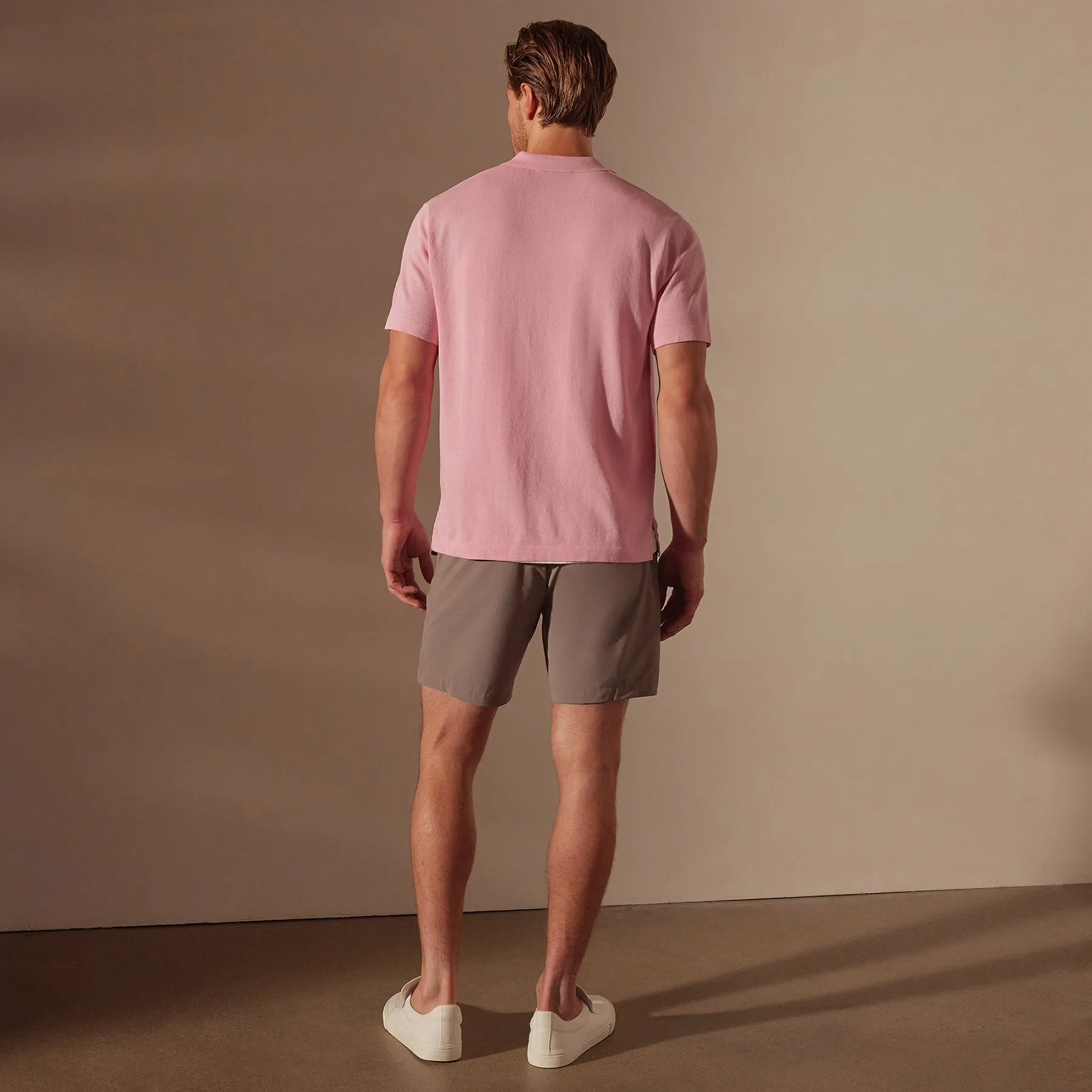 San Jacinto Knit Polo - Peony
